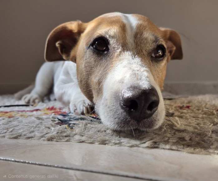 foto di Shaker: un Cane di colore Bianco E Marrone