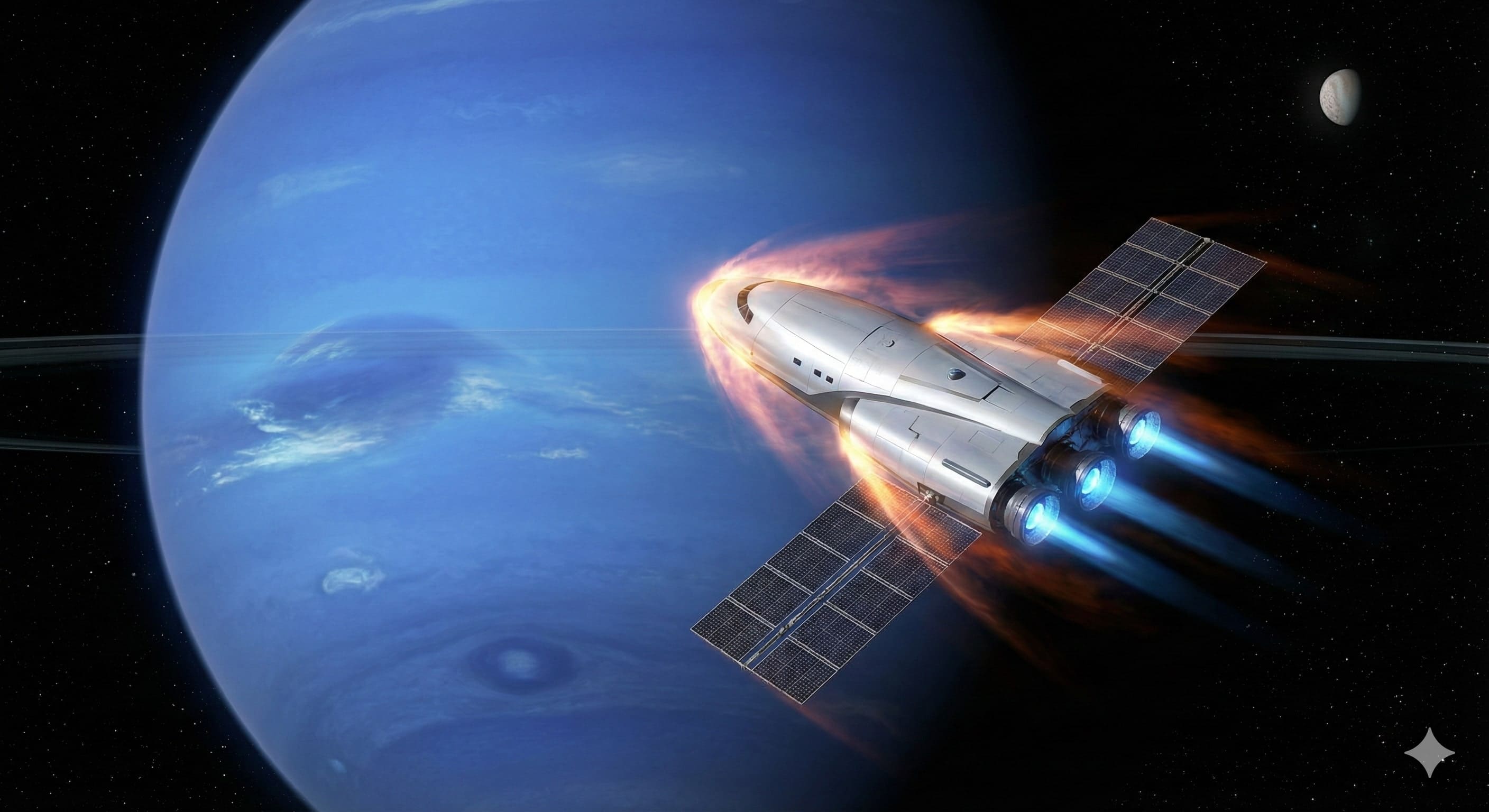 La nave spaziale entra nell orbita di Nettuno