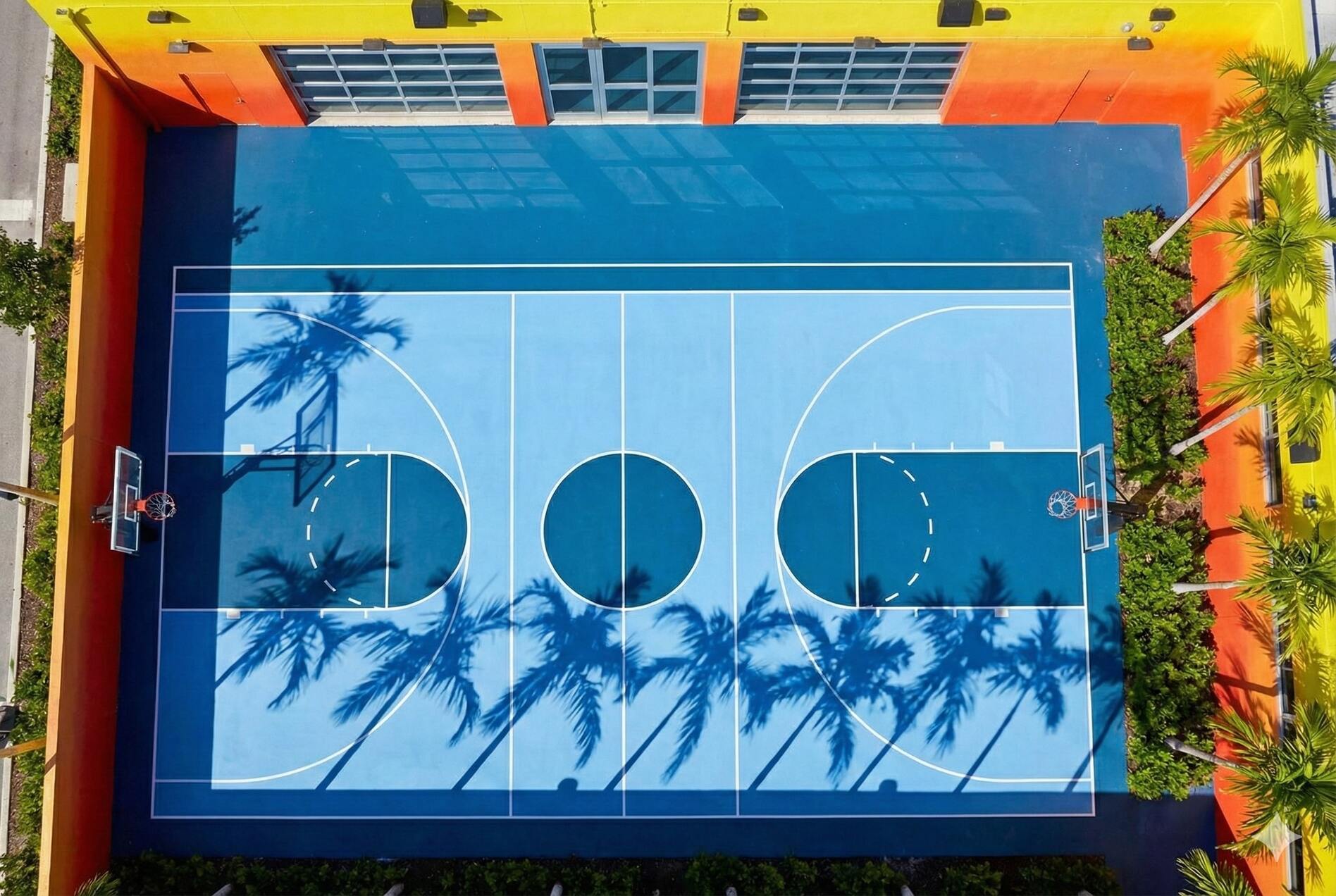 Giocatori durante una partita di basket al nostro centro